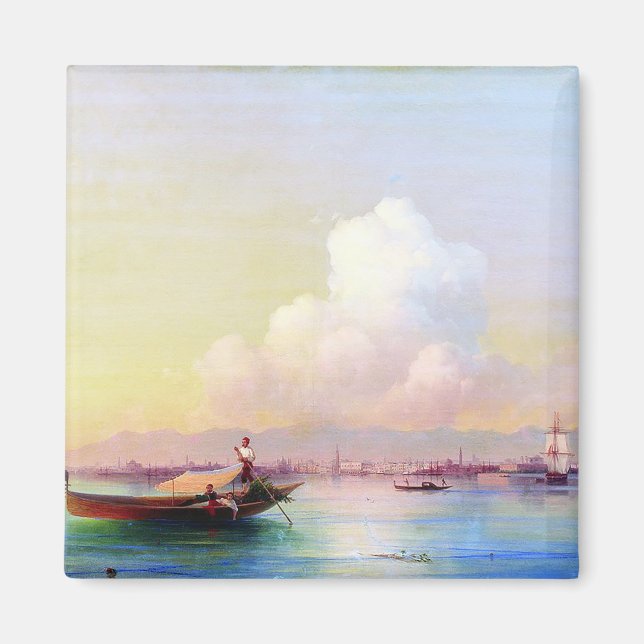 Ivan Aivazovskys syn på Venedig från Lido Magnet (Framsidan)
