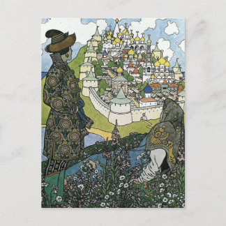 Ivan Bilbin - Sagan om Tsar Saltan brevkort Vykort