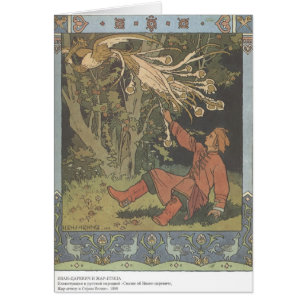 Ivan Bilibin: Prince Ivan och Firebirden Hälsningskort