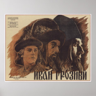Ivan det ruskigt vid den Eisenstein USSR filmen Poster