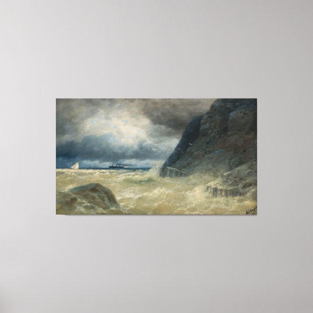 Ivan Konstantinovich Aivazovsky - Hav  Canvastryck (Framsida)