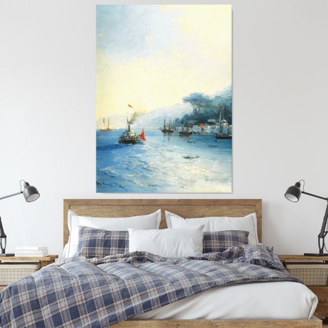 Ivan Konstantinovich Aivazovsky - Shipping on the  Canvastryck (Insitu (sovrum))