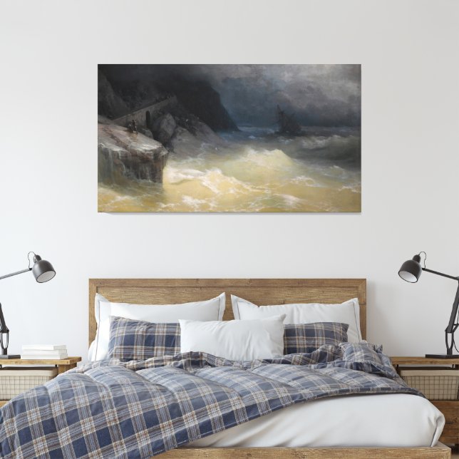 Ivan Konstantinovich Aivazovsky - Shipwreck off th Canvastryck (Insitu (sovrum))