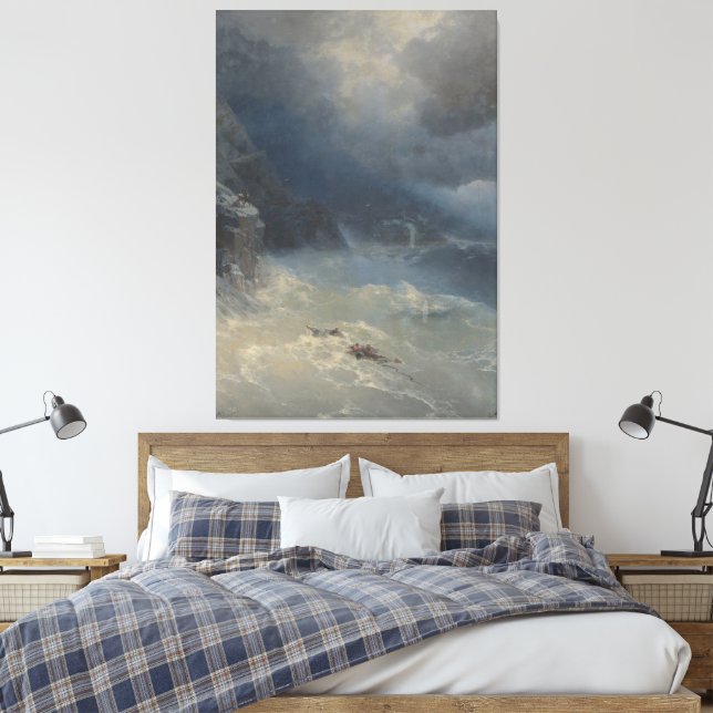 Ivan Konstantinovich Aivazovsky - Stormen  Canvastryck (Insitu (sovrum))