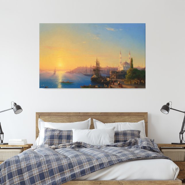 Ivan Konstantinovich Aivazovsky - Vy över Konstant Canvastryck (Insitu (sovrum))