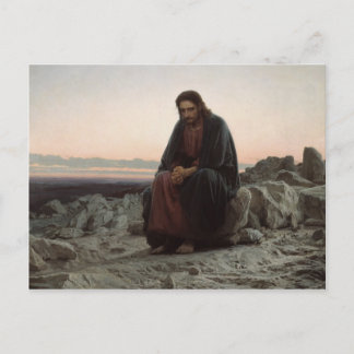 Ivan Kramskoy- Kristus i vildmarken Vykort