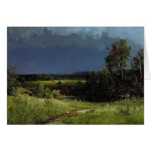 Ivan Shishkin- Gathering Storm Hälsningskort