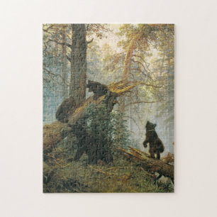 Ivan Shishkin - Morgon i en Gräs-skog (1889) Pussel