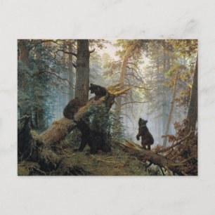 Ivan Shishkin Morgon i en Gräs-skog Vykort