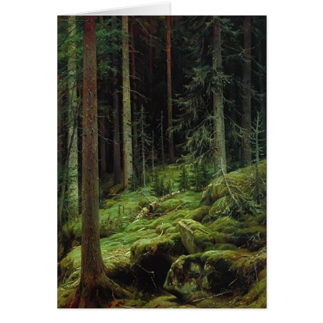 Ivan Shishkin- Thickets Hälsningskort (Framsidan)