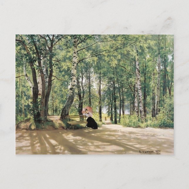 Ivan Shishkin- Vid sommarstugan Vykort (Framsida)