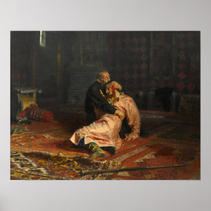 Ivan the Terrible och Hans Son Ivan Poster