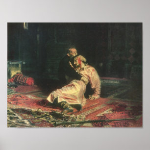 Ivan the Terrible och hans son Poster