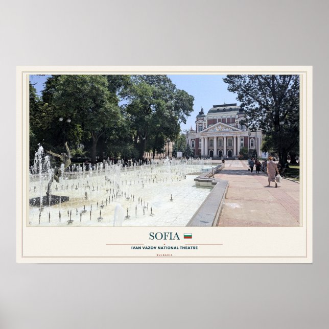 Ivan Vazov-teatern i Sofia Poster (Framsidan)
