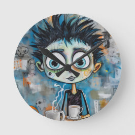 Ivanovix bläckhorn rund klocka