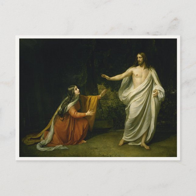 Ivanovs Kristus utseende till Mary Magdalene Vykort (Framsida)