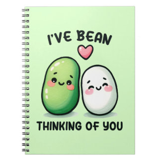 I've Bean Thinking of You Cute Kawaii Anteckningsbok