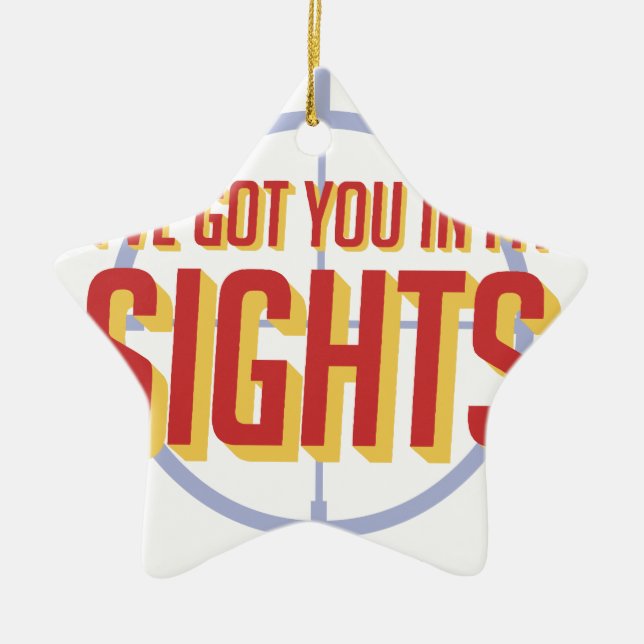 I've fick dig i min siktar - soldat 76 julgransprydnad keramik (Framsidan)