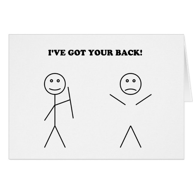 I've fick din baksida hälsningskort (Framsidan Horizontal)