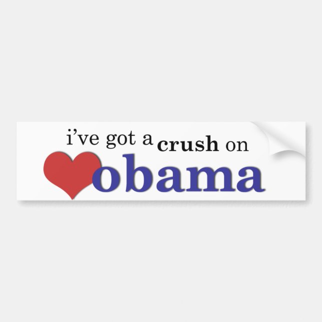 I've fick en fruktdryck på Obama Bildekal (Framsidan)