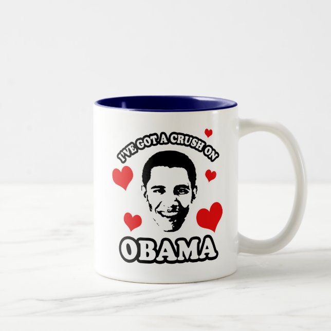 I've fick en fruktdryck på Obama Två-Tonad Mugg (Höger)