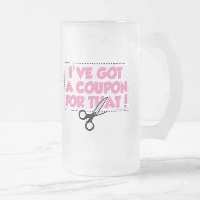 I've fick en kupong för det frostat ölglas (Höger)