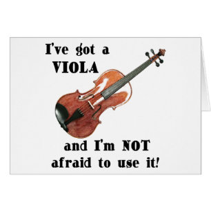 I've fick en Viola Hälsningskort