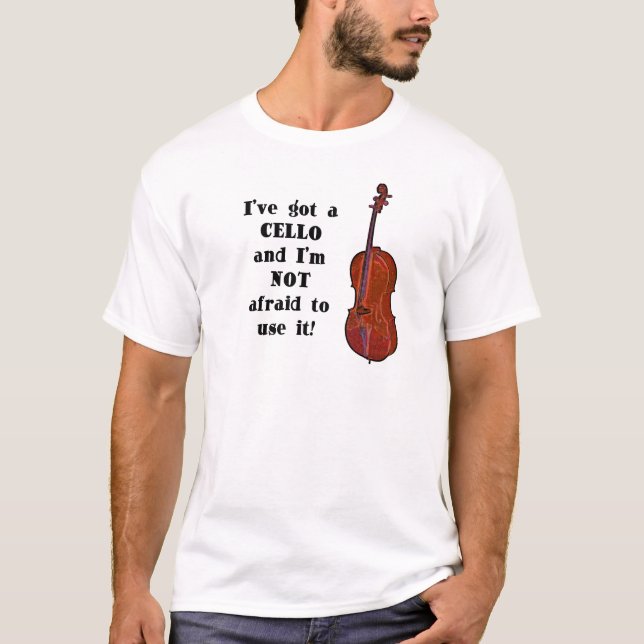 I've fick en violoncell t-shirt (Framsida)