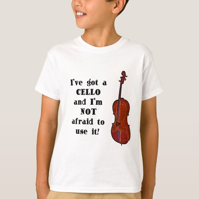 I've fick en violoncell t-shirt (Framsida)