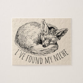 I've Found My Niche Cozy Napping Fox Pussel