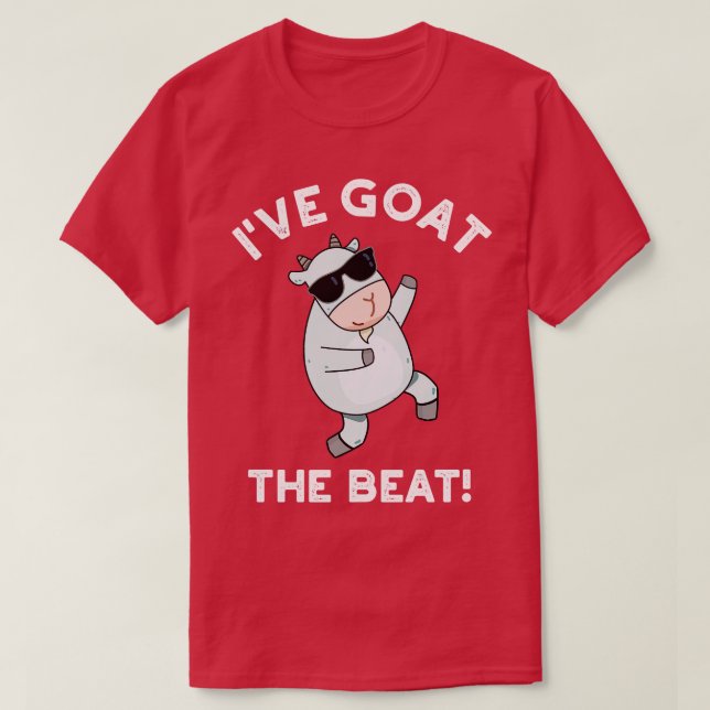 Ive Goat Beat Funny Animal Pun 1 T Shirt (Design framsida)