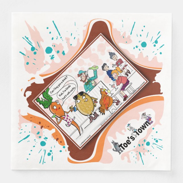 I've Had It With Carbs | Literal Wordplay Dinner Pappersservett (Framsida)