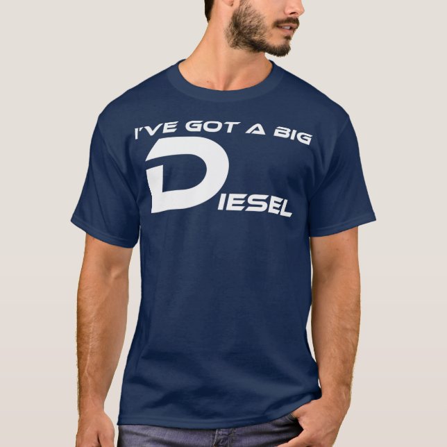 IVE HAR A STOR DIESEL FUNNY HUMOR 4X4 T SHIRT (Framsida)
