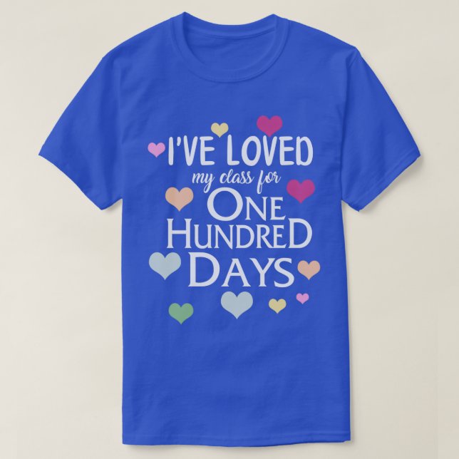 Ive har bott i min klass i 100 dagar med skolskepp t shirt (Design framsida)
