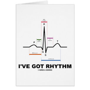 I've harrytm (ECG - EKG-hjärtatakten) Hälsningskort