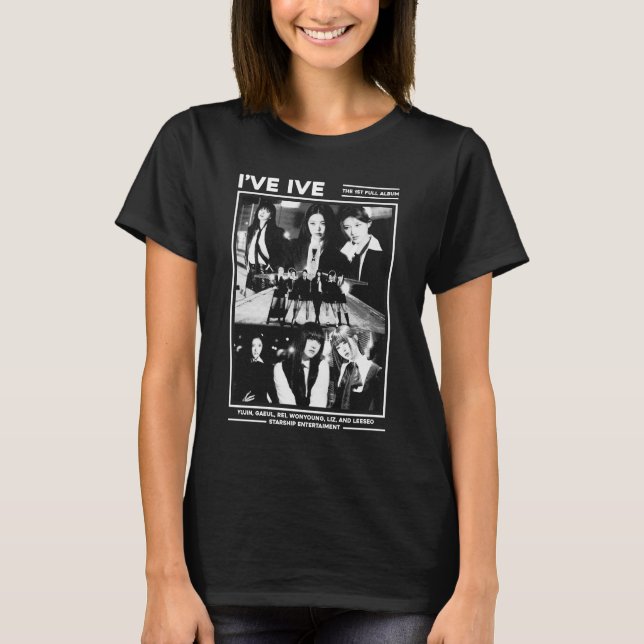 I've IVE Girlband Kpop Fanmade Design T Shirt (Framsida)