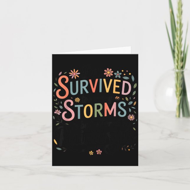 I've Survived Too Many S Quote Floral Shirt Women  Kort (Framsida)