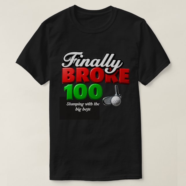 Iver golftalang når golfmilstolpe t shirt (Design framsida)