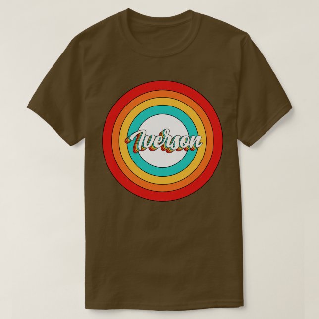 Iverson Namn Shirt Vintage Iverson Circle T (Design framsida)