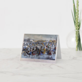 Ives Skating Pond Notecards Helgkort