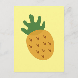 IVF Ananas Modern Söt Gul Infertilitet Vykort