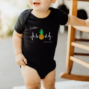 IVF Baby Pineapple Heartslag med Namn T Shirt