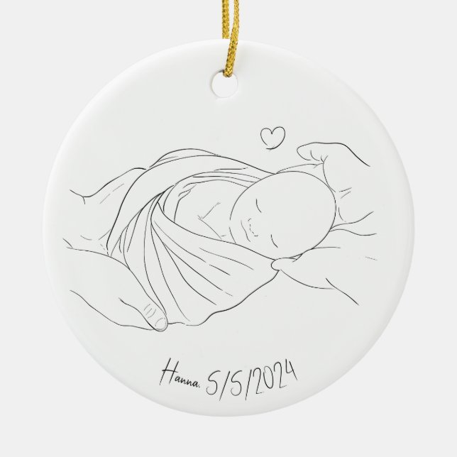 IVF Doktor Miracle Work Gift Boho Ornament (Framsidan)