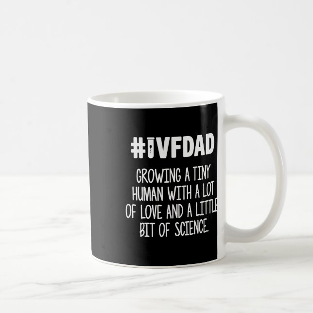 Ivf Gåva Warrior Pappa Kärlek Transfer Dag Inferti Kaffemugg (Höger)