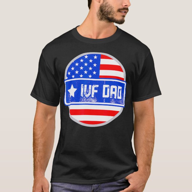 IVF Gift Warrior Symbol Pappa Transfer Day Inferti T Shirt (Framsida)