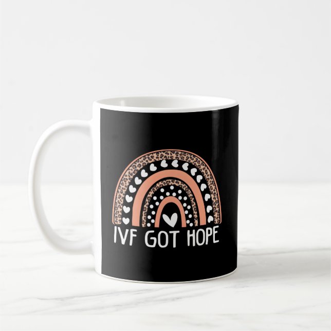 Ivf Har Hope Inspiration Rainbow Ivf Mamma Fertili Kaffemugg (Vänster)