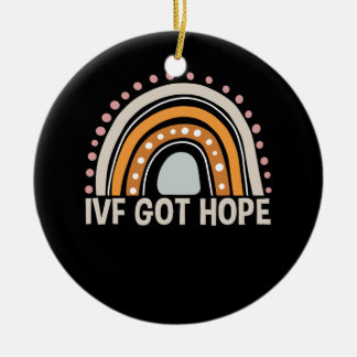 Ivf Har Hope Ivf Warrior Ivf Baby Announcement Boh Julgransprydnad Keramik