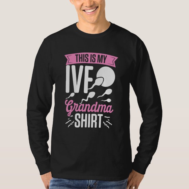 IVF Survivor Warrior Grandma Roligt Transfer Day I T Shirt (Framsida)