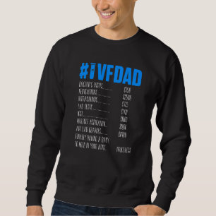 Ivf Survivor Warrior Pappa Pris Transfer Day Infer Lång Ärmad Tröja