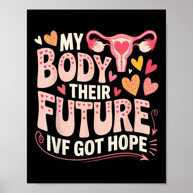 Ivf Transfer Day Surrogacy Pregnancy Surrogate Mat Poster (Framsidan)